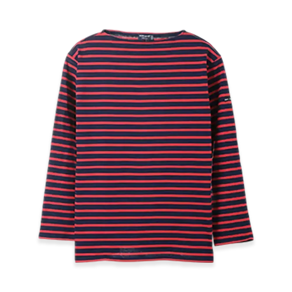 SAINT JAMES Boatneck Long Sleeve T-shirt Guildo "Marine Tulip"