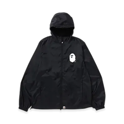 A BATHING APE Ape Head Packable Jacket Travel "Black"
