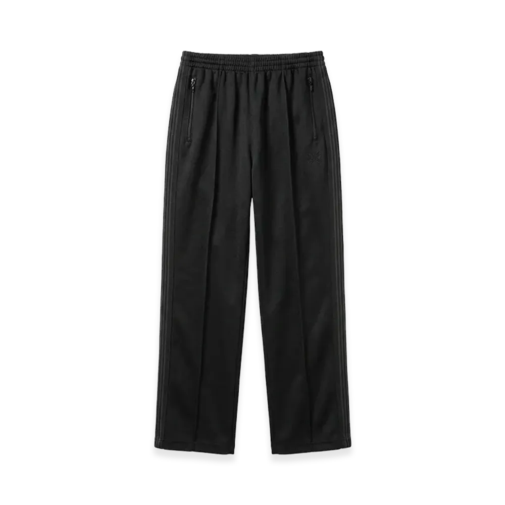 NEEDLES x STUDIOUS Track Pant - Poly Smooth "Black"