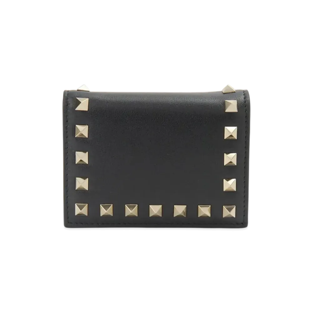 Valentino Garavani Rockstud French Wallet "Black"
