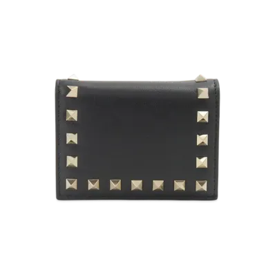 Valentino Garavani Rockstud French Wallet "Black"