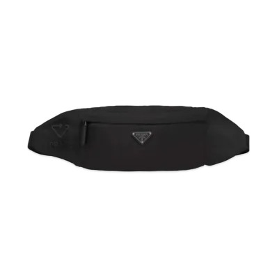 PRADA Re-Nylon And Saffiano Leather Belt Bag "Black"