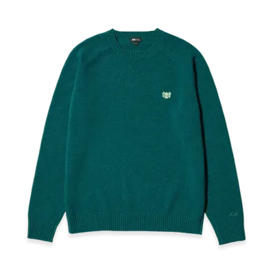 Uniqlo x KAWS Winter Lamb Crewneck Sweater "Green"
