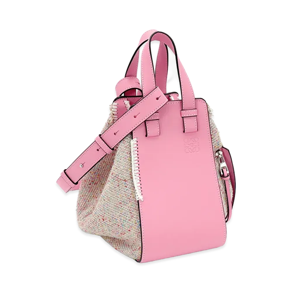 LOEWE Women's Handbag (with shoulder strap) Hammock Tweed "Pink/Multicolor"