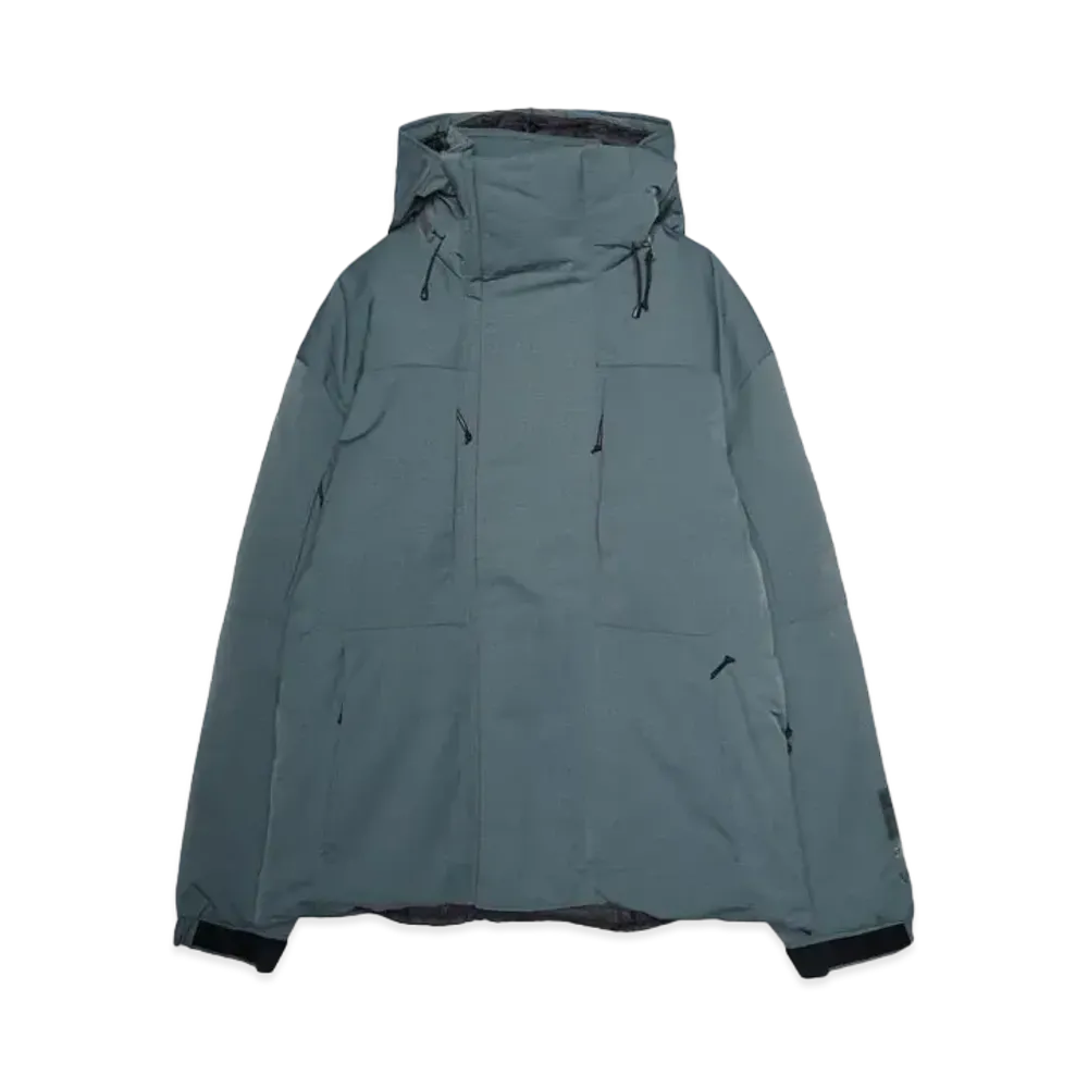 WILDTHINGS x POLIQUANT THE SWCS HOODED INSULATED JACKET / CORDURA®Fabric and PRIMALOFT® "SILVER BLUE"