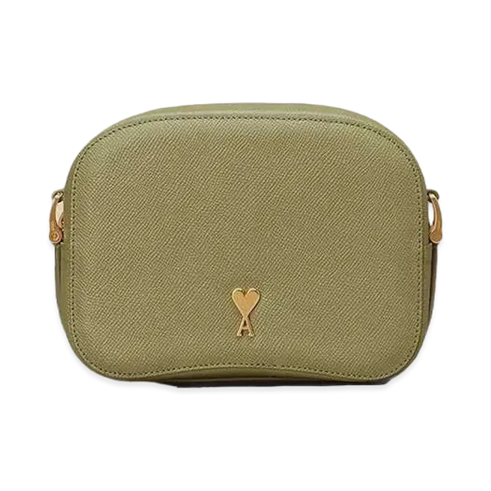 AMI PARIS Paris Paris Camera Bag "Olive"