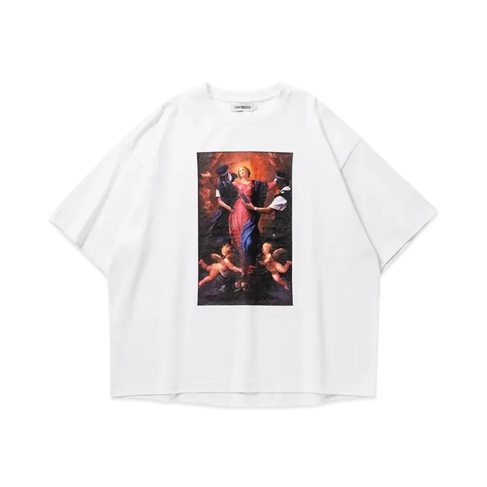TIGHTBOOTH Police Checkup S/S T-Shirt "White"