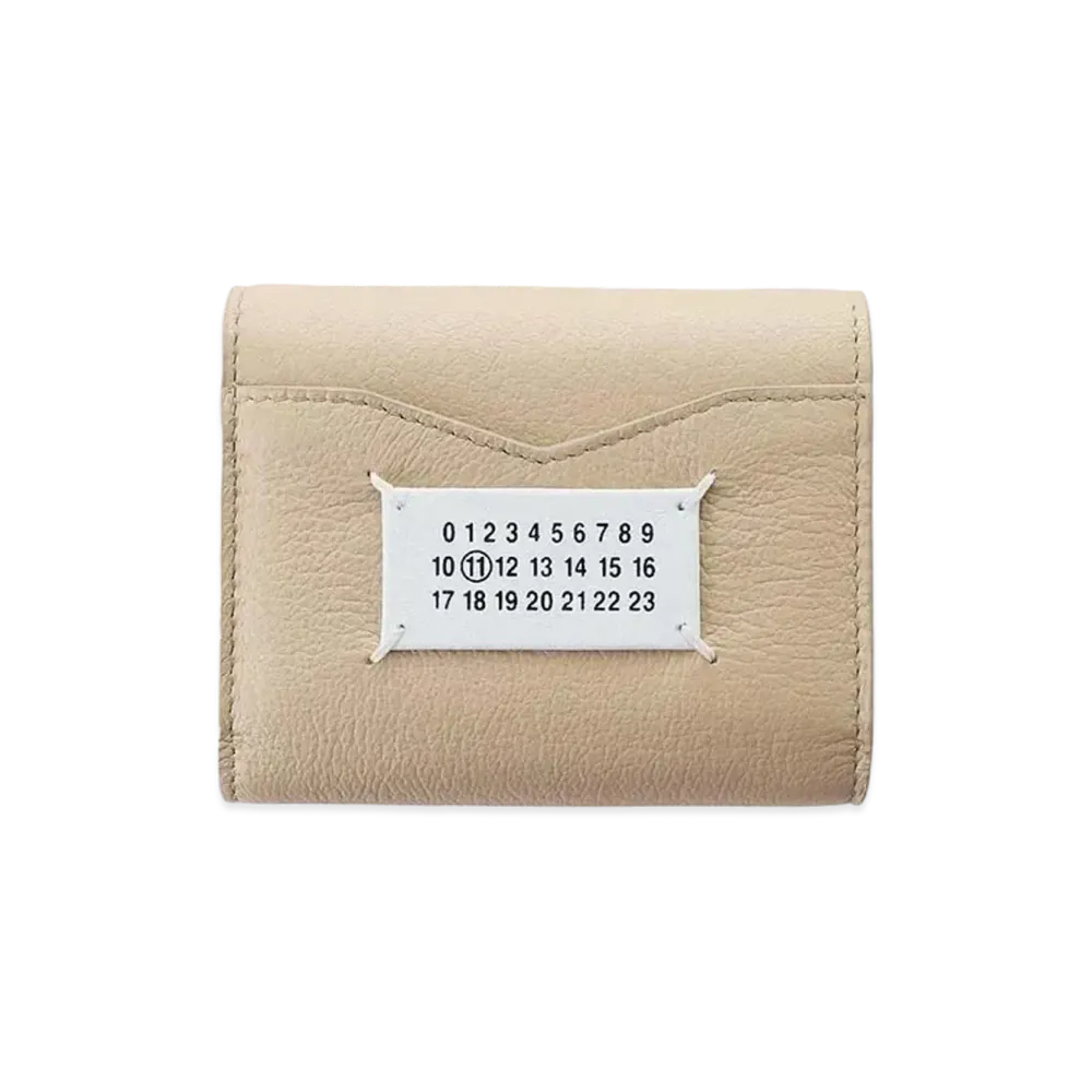 Maison Margiela 4-Stitches Zip Wallet "Beige"