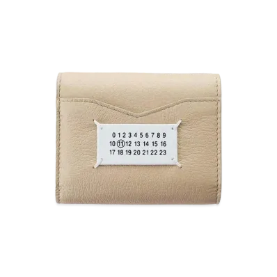 Maison Margiela 4-Stitches Zip Wallet "Beige"