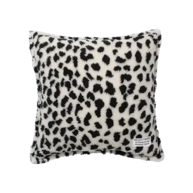 WACKO MARIA Leopard Boa Cushion "White"