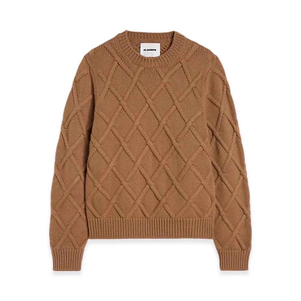 Jil Sander Wool Crew-Neck Sweater "Clay"