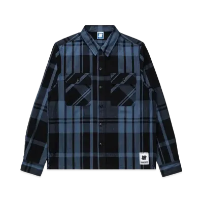 UNDEFEATED Plaid L/S Workshirt "Blue"