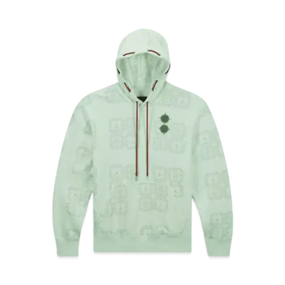 Jordan x Clot All Over Print Fleece Hoodie "Green"