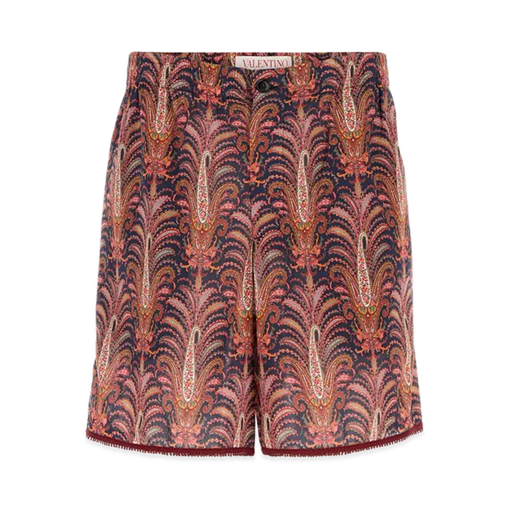 Valentino Cotton Bermuda Shorts "Printed"