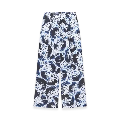 DRIES VAN NOTEN Women's Wide Pleated Pants "Navy"