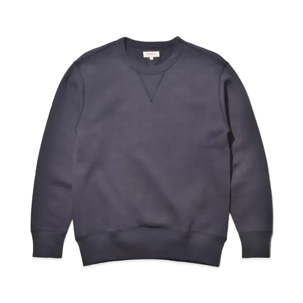 THE REAL McCOY'S 10 Oz. Loopwheel Crewneck Sweatshirt "Navy"