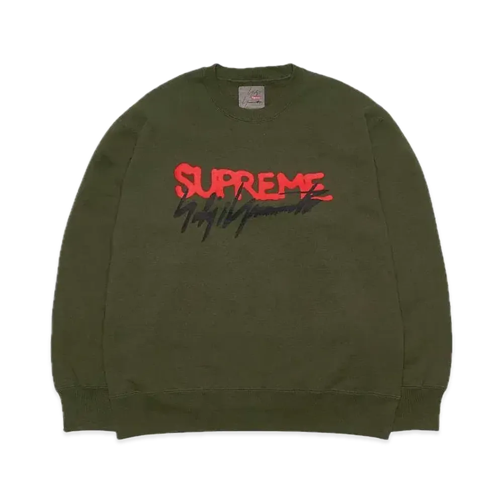 Supreme x Yohji Yamamoto Crewneck "Olive"