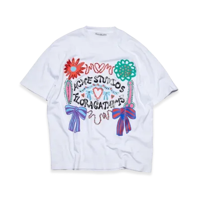 Acne Studios Screen Print T-Shirt "Optic White"