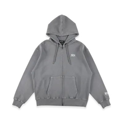 WIND AND SEA Heavy Waffle Zip Sweatshirt "Gray"