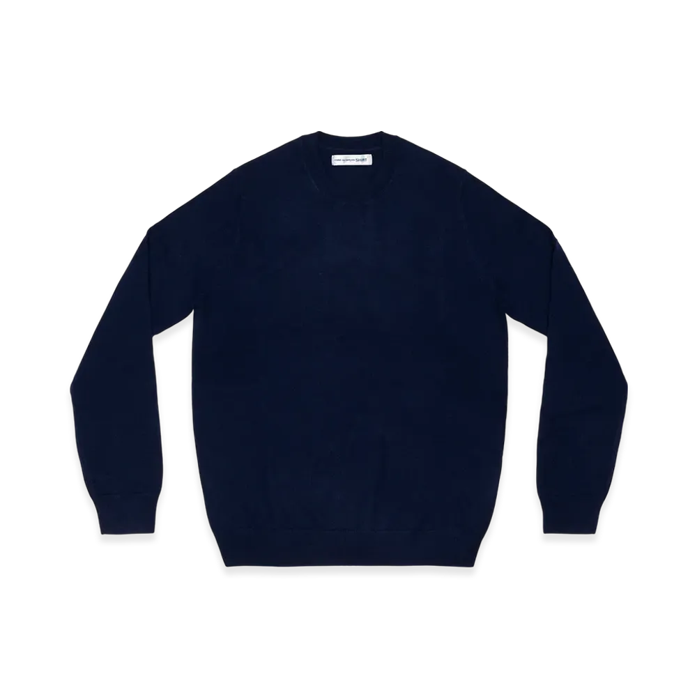 COMME des GARCONS SHIRT Round Neck Pullover "Navy"