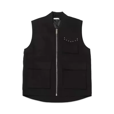 atmos pink Twill Vest "Black"