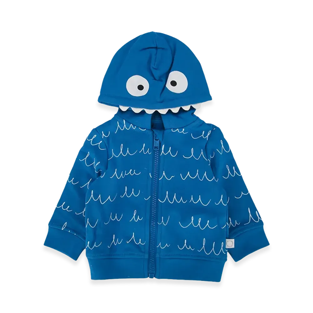 STELLA McCARTNEY Kids Jersey Cardigan "Azzurrobianco"