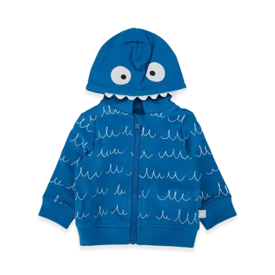 STELLA McCARTNEY Kids Jersey Cardigan "Azzurrobianco"