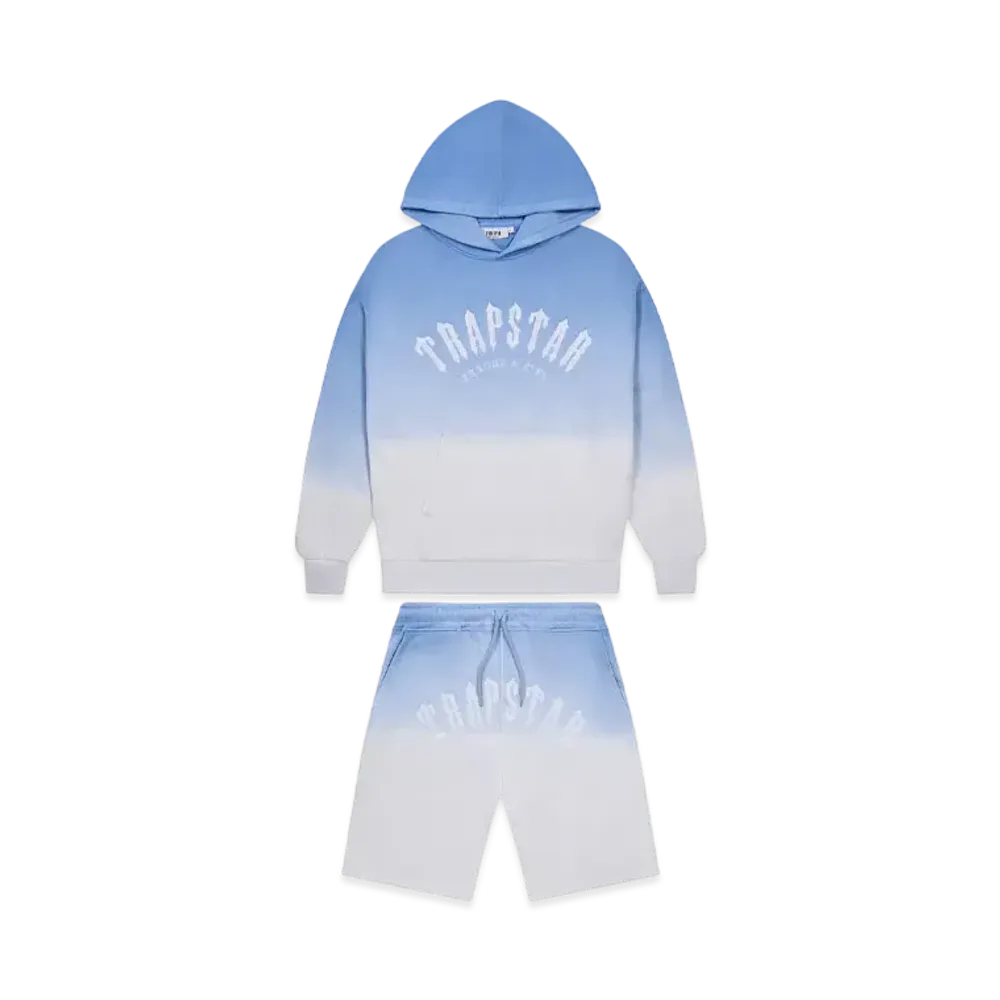 TRAPSTAR Arch Irongate Gradient Shorts Set "Blue"