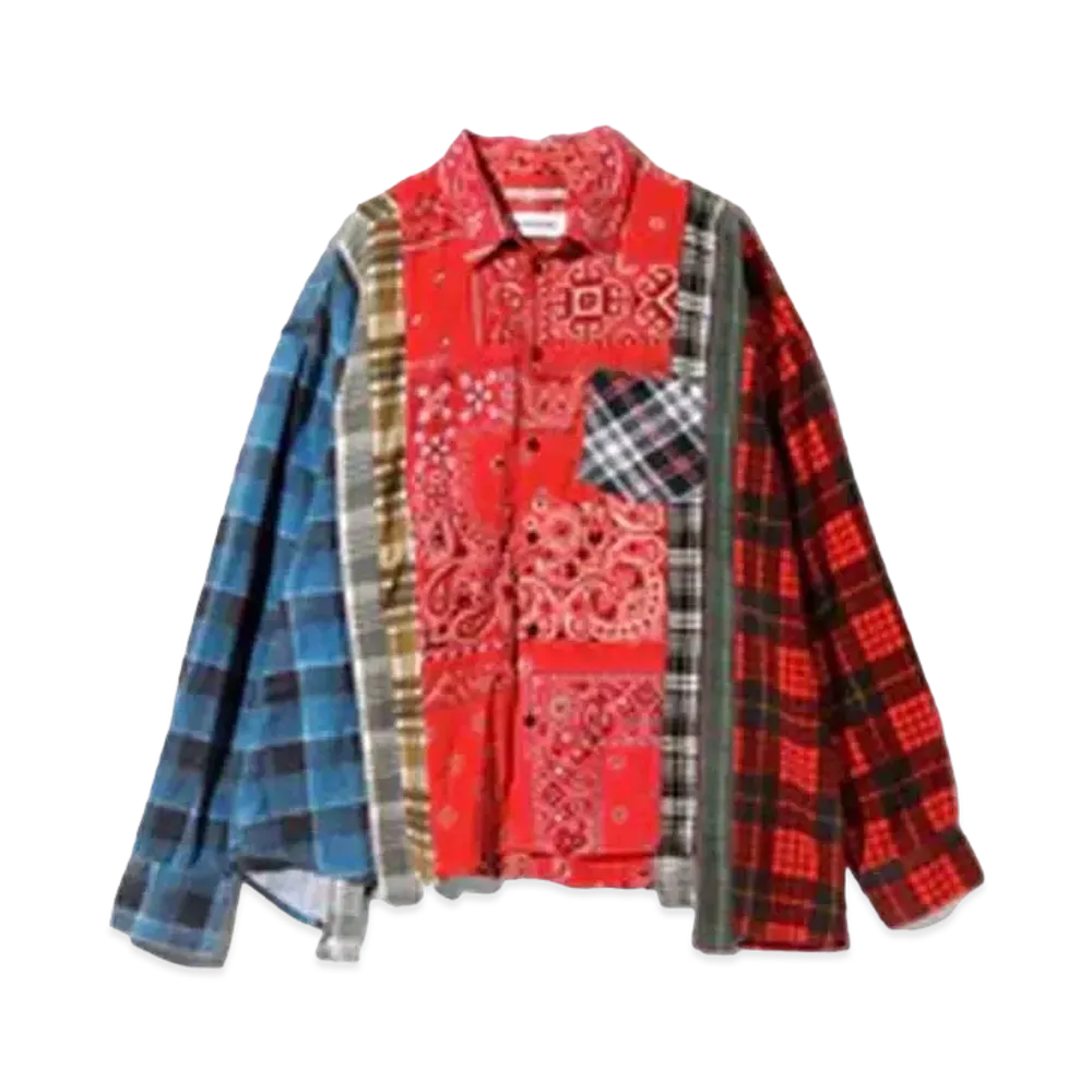 Needles x MIYAGIHIDETAKA 7 Cuts Wide Shirt - Flannel + Bandana "Type 2"