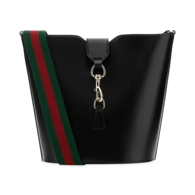 GUCCI Women's Leather Small Bucket Bag "Black"