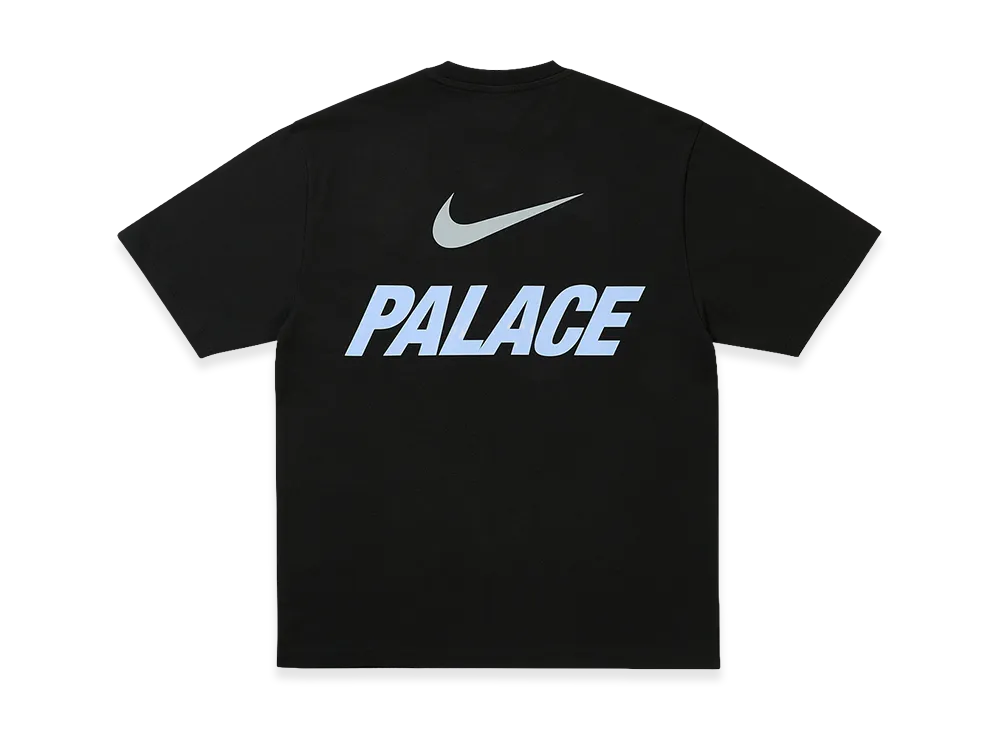 PALACE x Nike Font Swoosh T Shirt "Black"