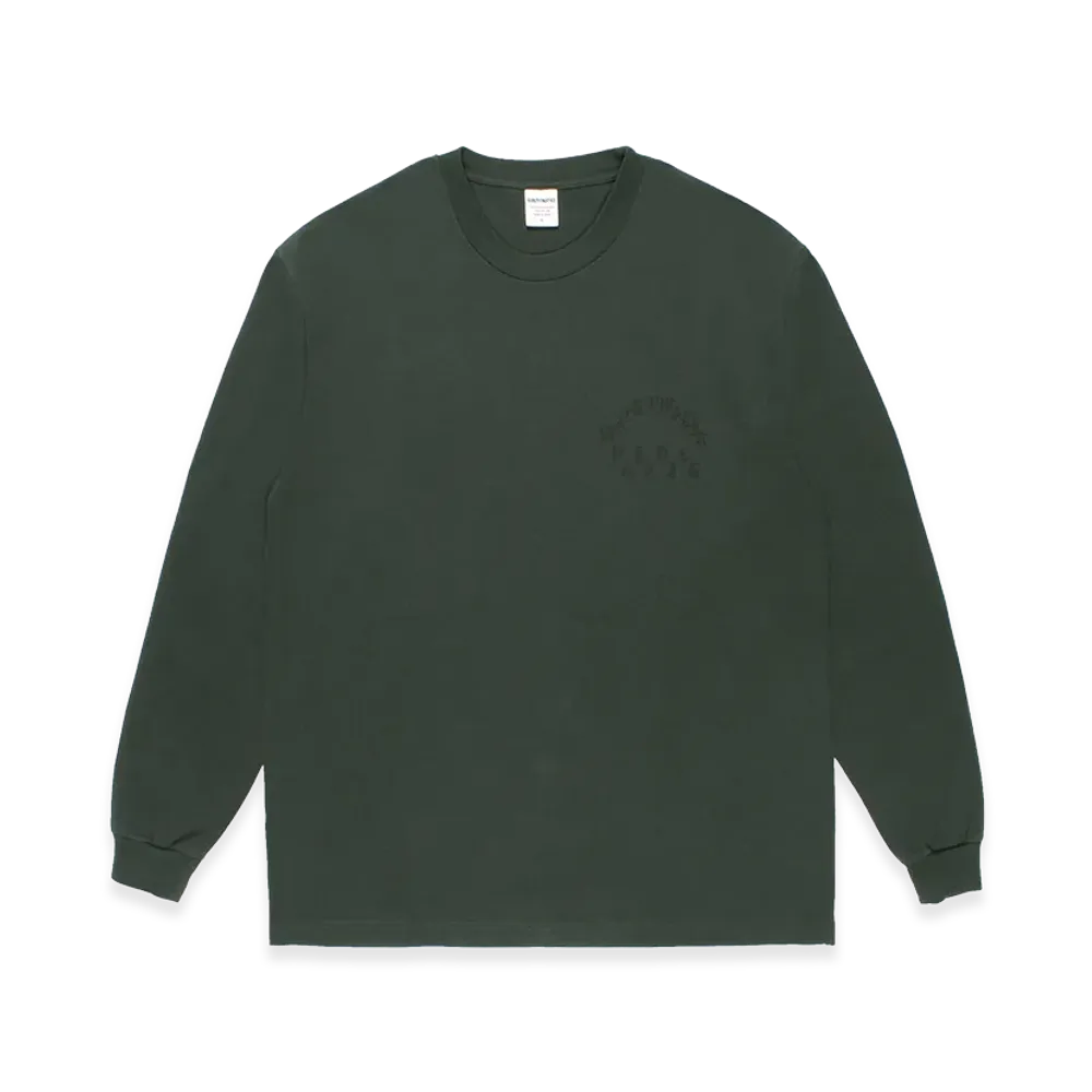 WACKO MARIA Washed Heavy Weight Long Sleeve T-Shirt "Green"