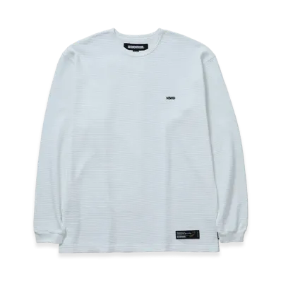 NEIGHBORHOOD Waffle Fabric Crewneck LS-2 "White"