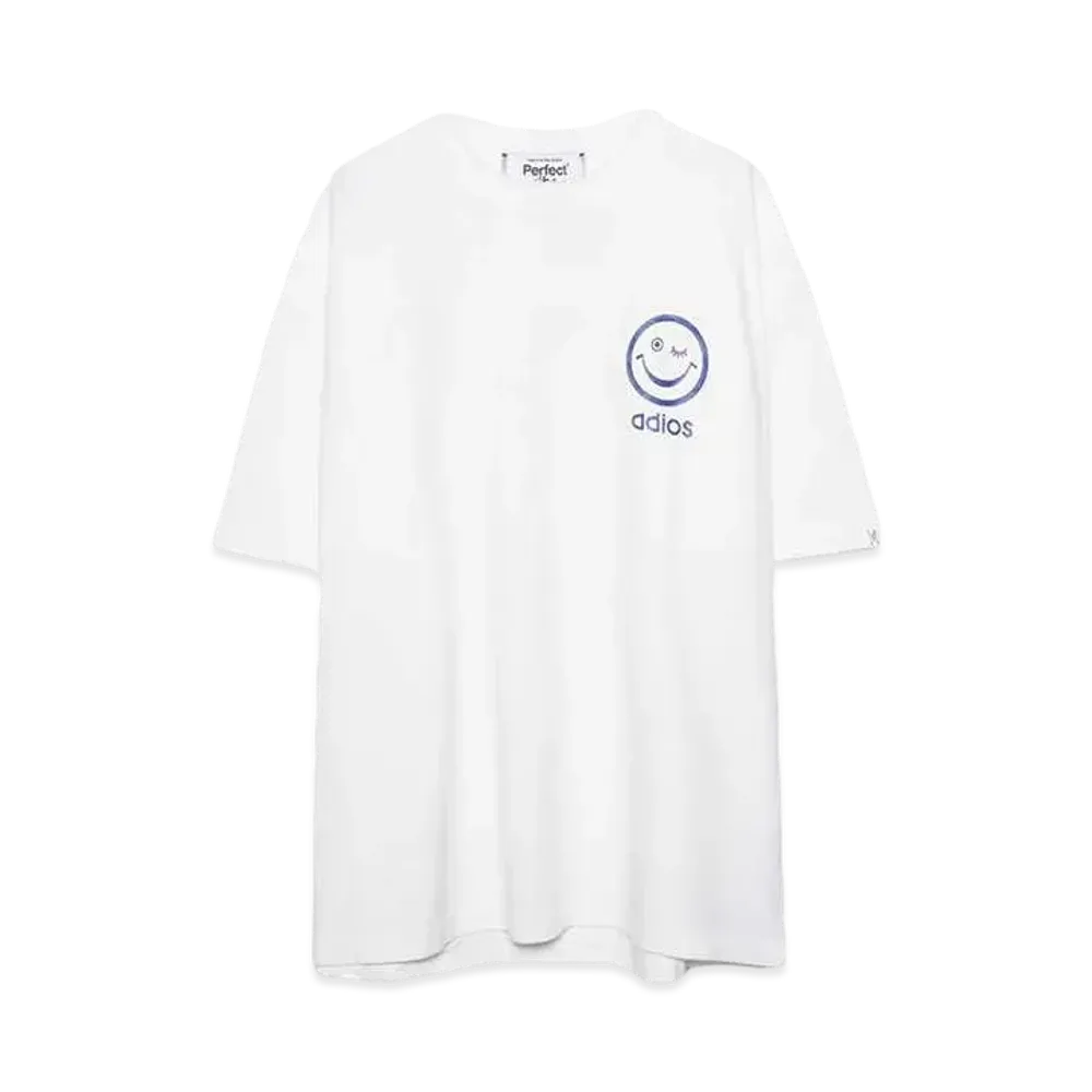Perfect ribs (RELAX NO PROBLEM) Basic Short Sleeve T Shirts "White"