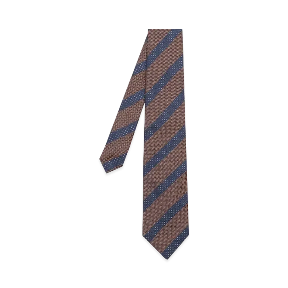 Paul Smith Jacquard Regimental Tie "Brown"