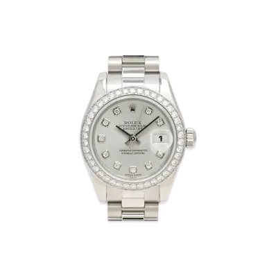 ROLEX Lady-Datejust 10P Diamonds "Silver/Platinum"