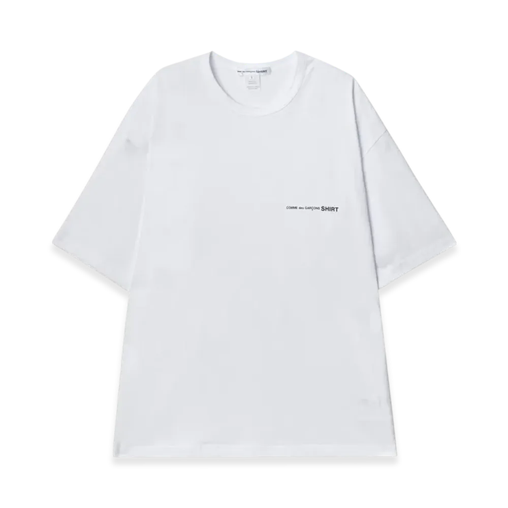 COMME des GARCONS SHIRT Oversized Fit Logo T-Shirt "White"