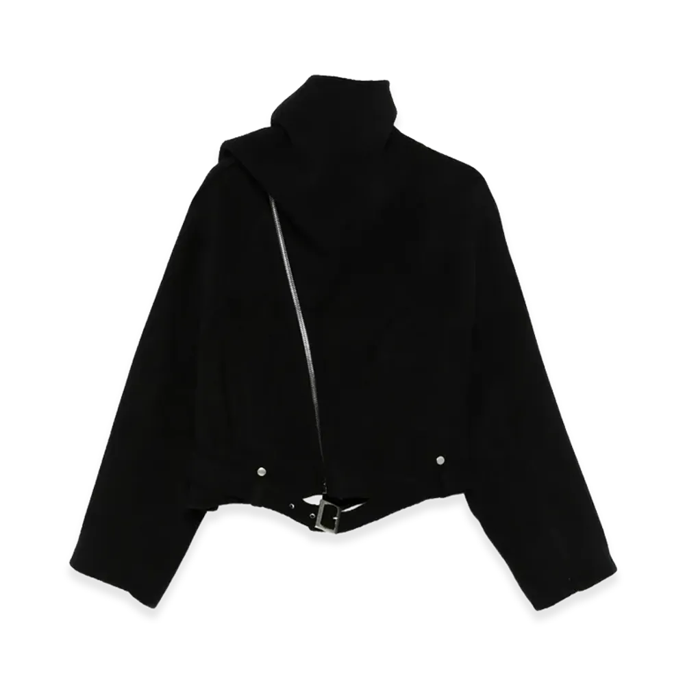 Rick Owens Women's Leather Outerwear "Black"