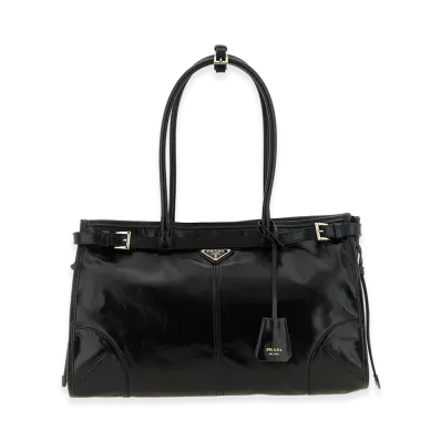 PRADA Women's Bonnie Large Handbag "Black"