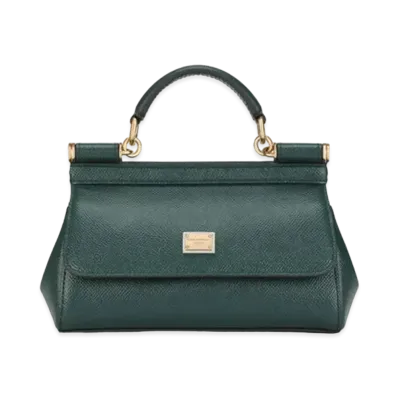 Dolce&Gabbana Sicily Bag Small Dauphine Calfskin "Green"