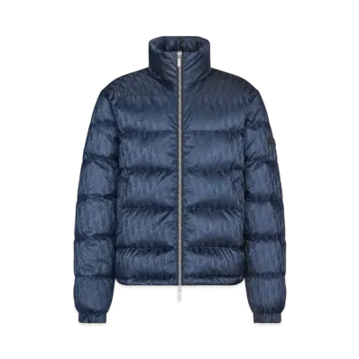 Dior Dior Essentials Dior Oblique Down Jacket Technical Jacquard "Navy Blue"