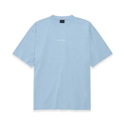 BALENCIAGA BALENCIAGA Back T-Shirt Medium Fit "Light Blue/White"