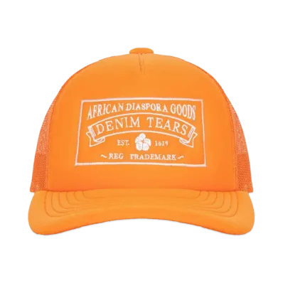 DENIM TEARS ADG Trucker Hat "Orange"