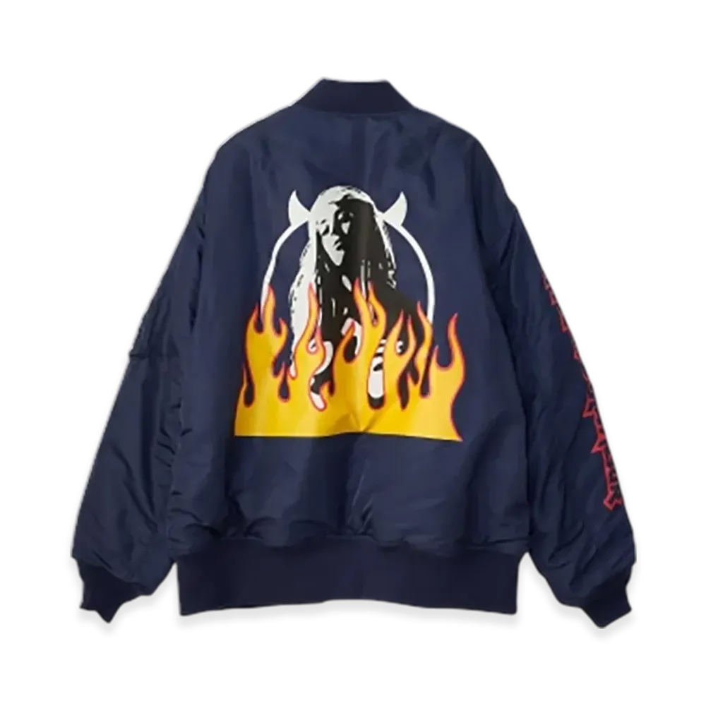 HYSTERIC GLAMOUR Devils Racing MA-1 "Navy"