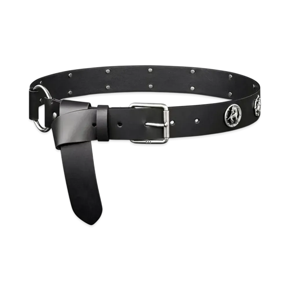 Dior Symbol Belt Smooth Calfskin and Antique Matte Metal 30MM "Black"