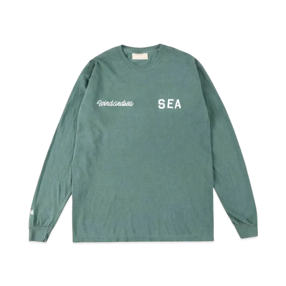 SAINT MXXXXXX x WIND AND SEA League L/S T-Shirt "Green"