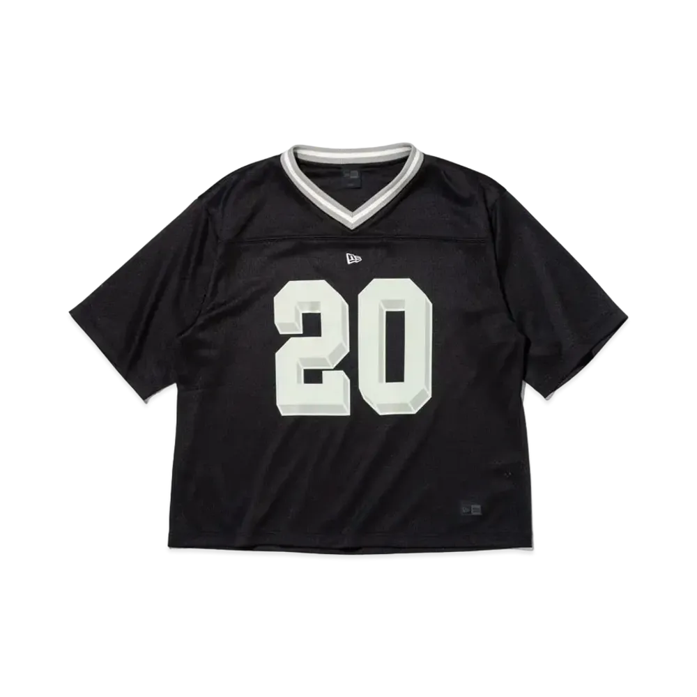NEW ERA BLACK LABEL SS24 Short Sleeve Football Shirt "Black"