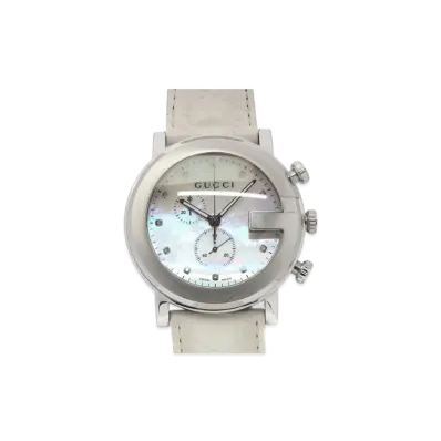 GUCCI G Chrono 11P Diamond "White/Stainless Steel"
