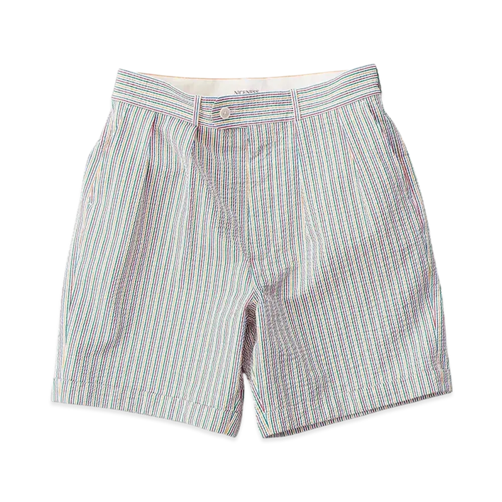 NICENESS M.Cruz Stretch Wide Shorts - Multi Stripe "Multi.St"