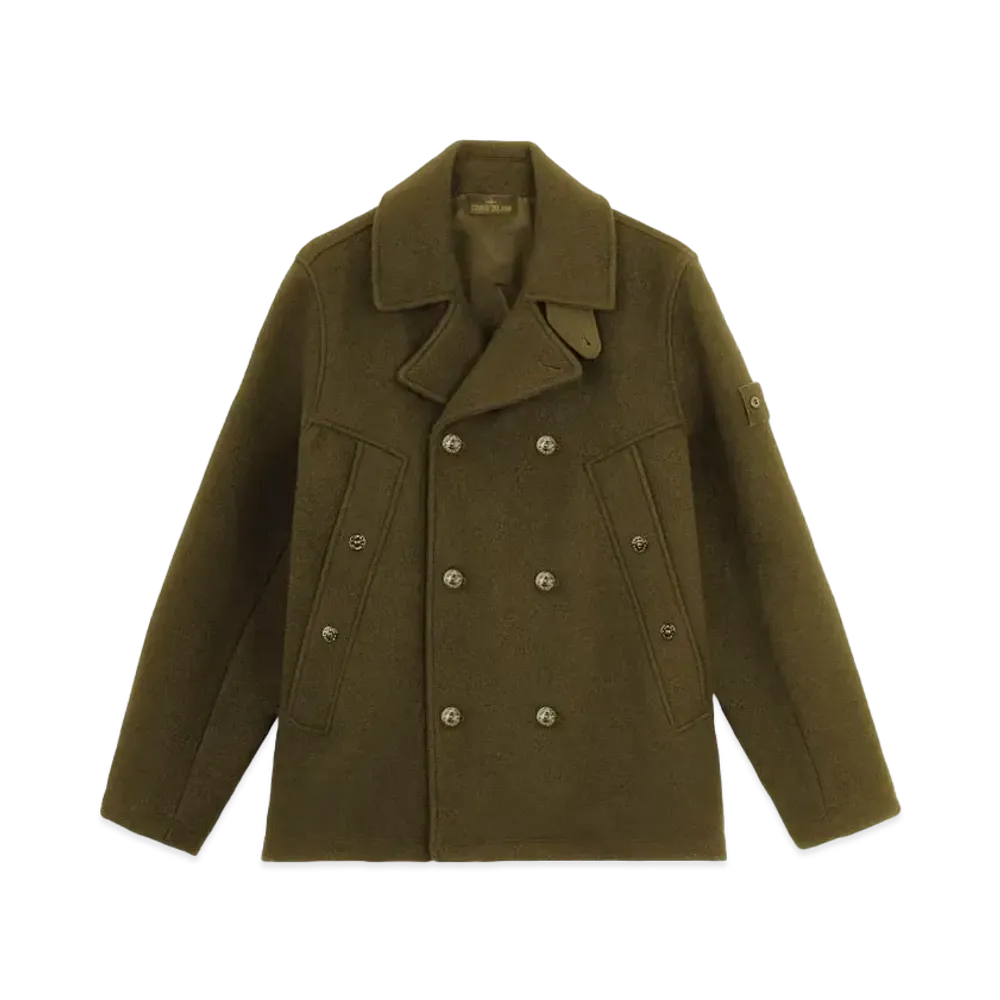 Stone Island 441F5 Heavy Melton_Stone Island Ghost "Military Green"